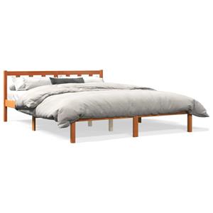 VidaXL Bedframe massief grenenhout wasbruin 160x200 cm