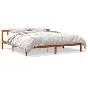 VidaXL Bedframe massief grenenhout wasbruin 180x200 cm