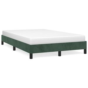 VidaXL Bedframe fluweel donkergroen 120x190 cm