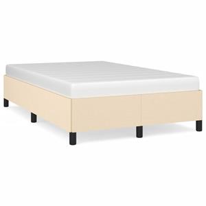 VidaXL Bedframe stof crèmekleurig 120x190 cm