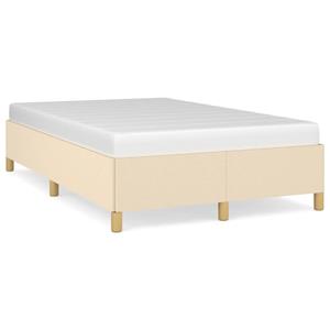 VidaXL Bedframe stof crèmekleurig 120x190 cm