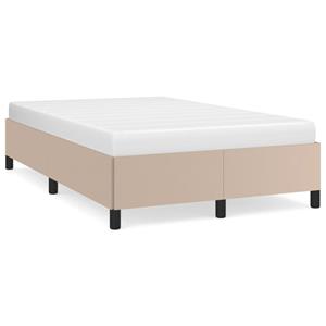 VidaXL Bedframe kunstleer cappuccinokleurig 120x190 cm