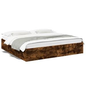 VidaXL Bedframe bewerkt hout gerookt eikenkleurig 180x200 cm