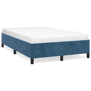 VidaXL Bedframe fluweel donkerblauw 120x190 cm