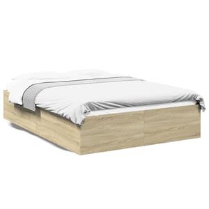 VidaXL Bedframe bewerkt hout sonoma eikenkleurig 140x200 cm