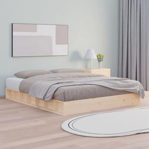 VidaXL Bedframe massief hout 160x200 cm