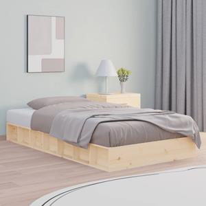 VidaXL Bedframe massief hout 120x190 cm