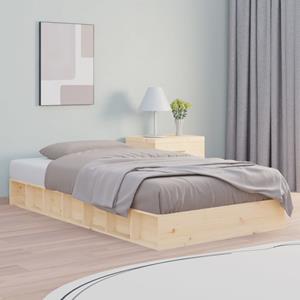 VidaXL Bedframe massief hout 135x190 cm