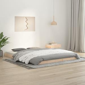 VidaXL Bedframe massief grenenhout 150x200 cm