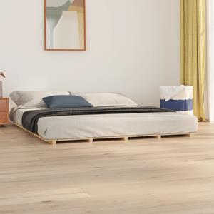 VidaXL Bedframe massief grenenhout 160x200 cm