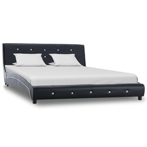 VidaXL Bedframe kunstleer zwart 140x200 cm