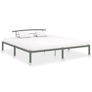 VidaXL Bedframe metaal grijs 180x200 cm