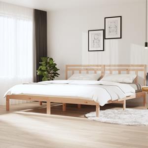 VidaXL Bedframe massief grenenhout 160x200 cm