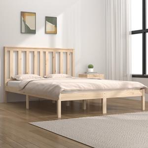 VidaXL Bedframe massief grenenhout 120x190 cm