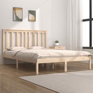 VidaXL Bedframe massief grenenhout 140x200 cm