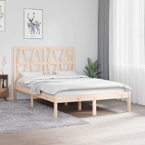 VidaXL Bedframe massief grenenhout 120x190 cm