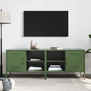 vidaXL Tv-meubelen 2 st 68x39x50,5 cm staal olijfgroen