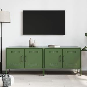 vidaXL Tv-meubelen 2 st 68x39x50,5 cm staal olijfgroen