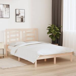 VidaXL Bedframe massief grenenhout 140x190 cm