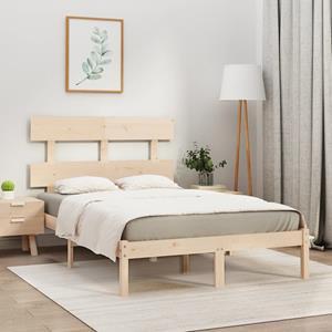 VidaXL Bedframe massief hout 140x190 cm