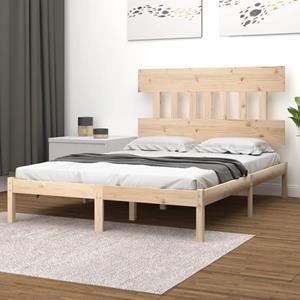 VidaXL Bedframe massief hout 140x190 cm