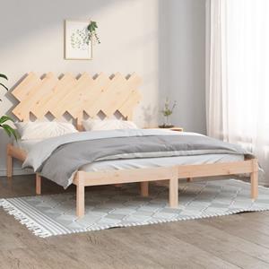 VidaXL Bedframe massief hout 140x190 cm