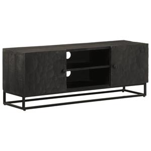 VidaXL Tv-meubel 110x30x40 cm massief mangohout en ijzer zwart