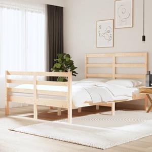 VidaXL Bedframe massief grenenhout 120x190 cm