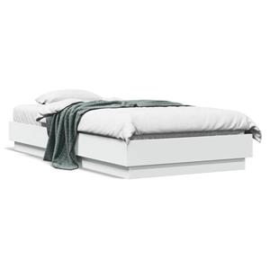 VidaXL Bedframe bewerkt hout wit 75x190 cm