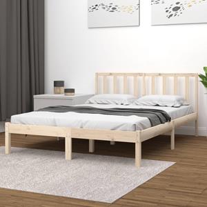 VidaXL Bedframe massief grenenhout 200x200 cm