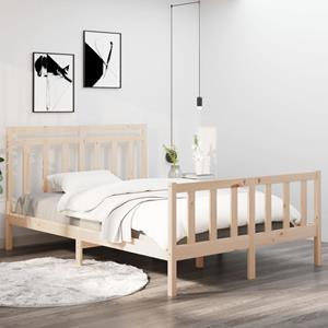 VidaXL Bedframe massief hout 135x190 cm