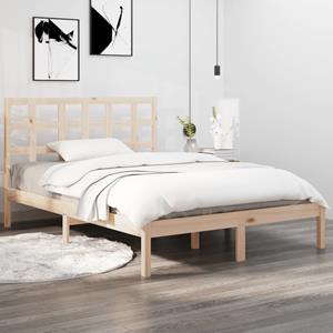 VidaXL Bedframe massief hout 135x190 cm