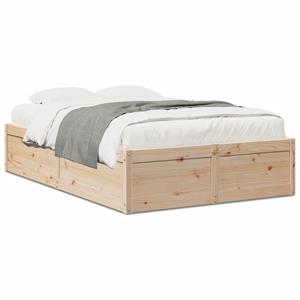 VidaXL Bedframe massief grenenhout 120x200 cm