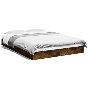 VidaXL Bedframe bewerkt hout gerookt eikenkleurig 140x200 cm