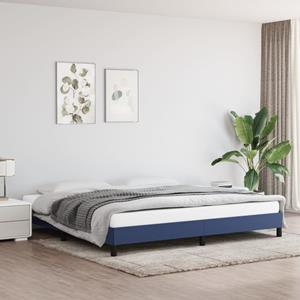 VidaXL Bedframe stof blauw 200x200 cm