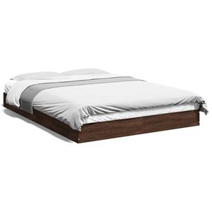 VidaXL Bedframe bewerkt hout bruin eikenkleur 120x190 cm