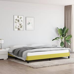 VidaXL Bedframe stof groen 200x200 cm