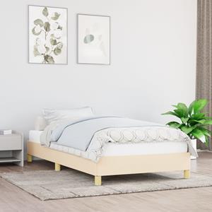 VidaXL Bedframe stof crèmekleurig 100x200 cm