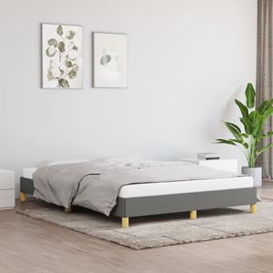 VidaXL Bedframe stof donkergrijs 140x190 cm