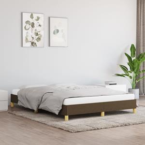 VidaXL Bedframe stof donkerbruin 140x190 cm