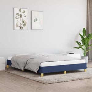 VidaXL Bedframe stof blauw 140x190 cm