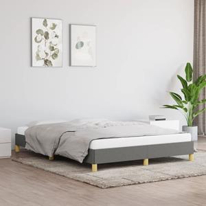 VidaXL Bedframe stof donkergrijs 160x200 cm