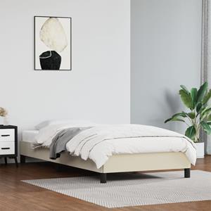 VidaXL Bedframe kunstleer crèmekleurig 80x200 cm