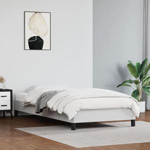 VidaXL Bedframe kunstleer wit 90x200 cm