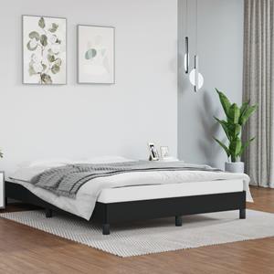 VidaXL Bedframe kunstleer zwart 140x190 cm