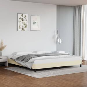 VidaXL Bedframe kunstleer crèmekleurig 200x200 cm