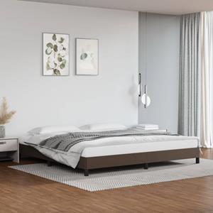 VidaXL Bedframe kunstleer bruin 200x200 cm