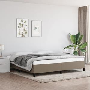 VidaXL Bedframe stof taupe 200x200 cm