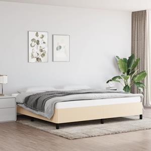 VidaXL Bedframe stof crèmekleurig 200x200 cm