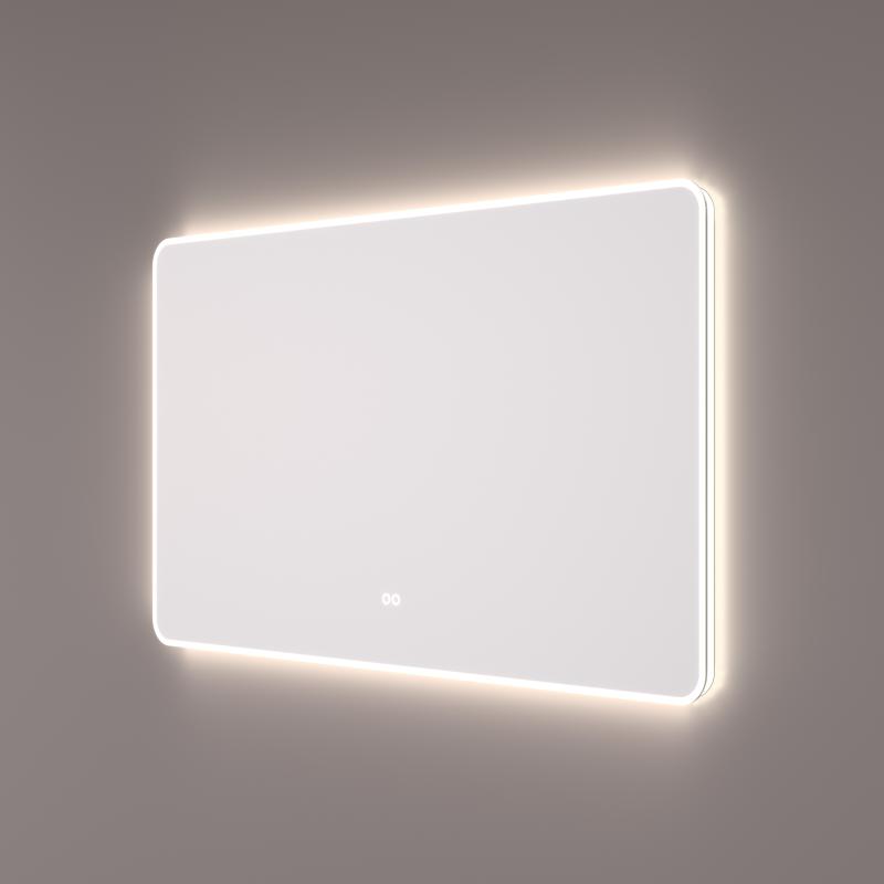 HIPP design 16000 rechthoekige spiegel 120x70cm met LED verlichting en spiegelverwarming